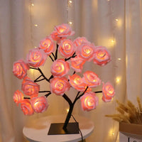 Aesthetic Rose Tree Night Light, LED Bulbs Included, Eye Catching Home Decor