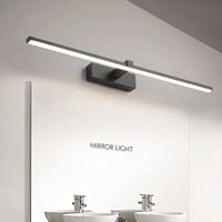 Mirror Light LED Wall Lamp Black/White Iron Body Modern Style Bedroom/Bathroom, Wall Mounted Lamp