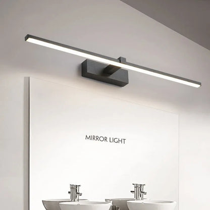 Mirror Light LED Wall Lamp Black/White Iron Body Modern Style Bedroom/Bathroom, Wall Mounted Lamp
