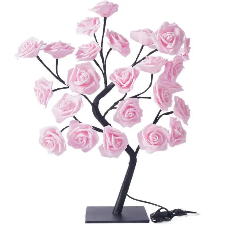 Aesthetic Rose Tree Night Light, LED Bulbs Included, Eye Catching Home Decor