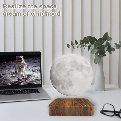 Amazing Magnetic Moon Lamp, LED Night Light, round Touch-Activated Body Material ABS No Batteries Required