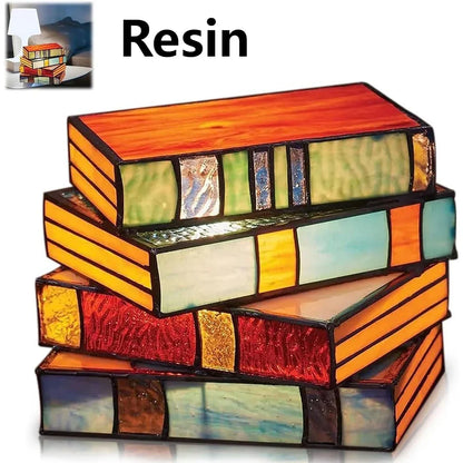 Cozy LED Book Light, Night Light {Stacked Books Lamp}