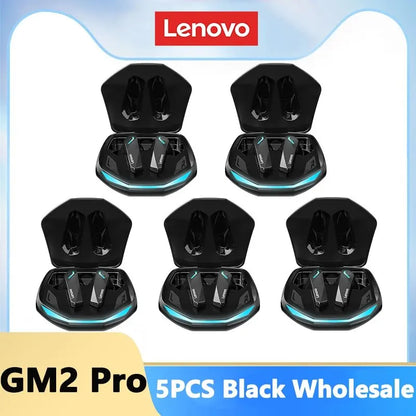 Choice Lenovo GM2 Pro Earphone Bluetooth 5.3 Headphones with Mic 9D Stereo Pro 6 Earbuds Dual Modes Music Game Wireless Headset