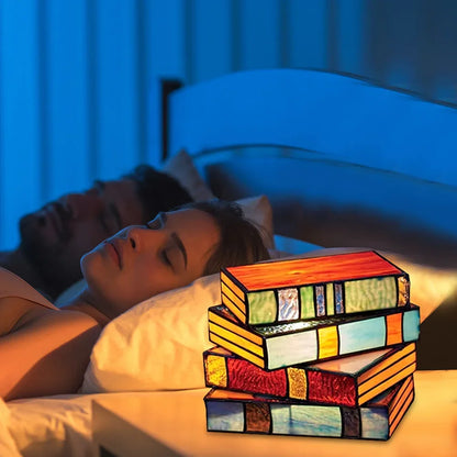 Cozy LED Book Light, Night Light {Stacked Books Lamp}