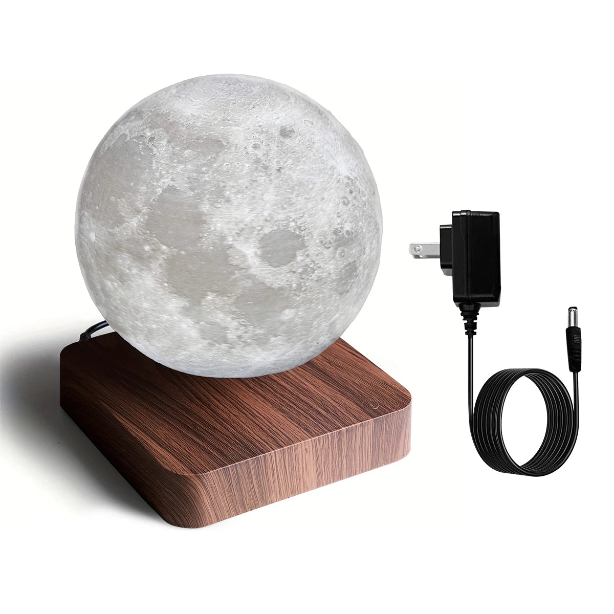 Amazing Magnetic Moon Lamp, LED Night Light, round Touch-Activated Body Material ABS No Batteries Required