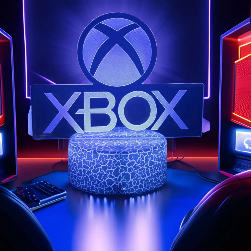 NEON GAMER 3D Lamp LED Night Light Gaming Setup RGB