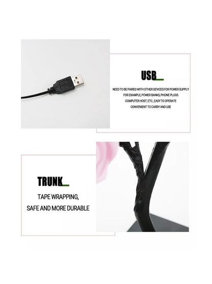 Aesthetic Rose Tree Night Light, LED Bulbs Included, Eye Catching Home Decor