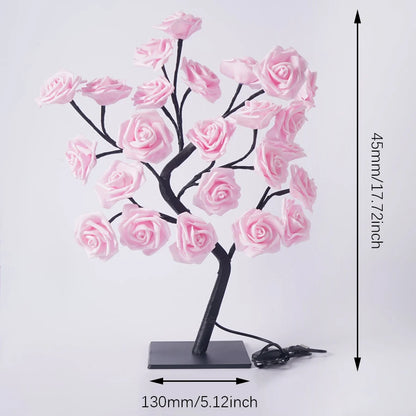 Aesthetic Rose Tree Night Light, LED Bulbs Included, Eye Catching Home Decor